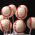 "Baseball theme cake pops"